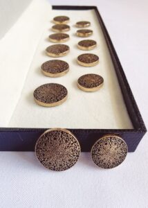 Royal Golden engraved Sherwani Suit Button