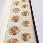 Golden Hollow Designer Sherwani Metal Buttons