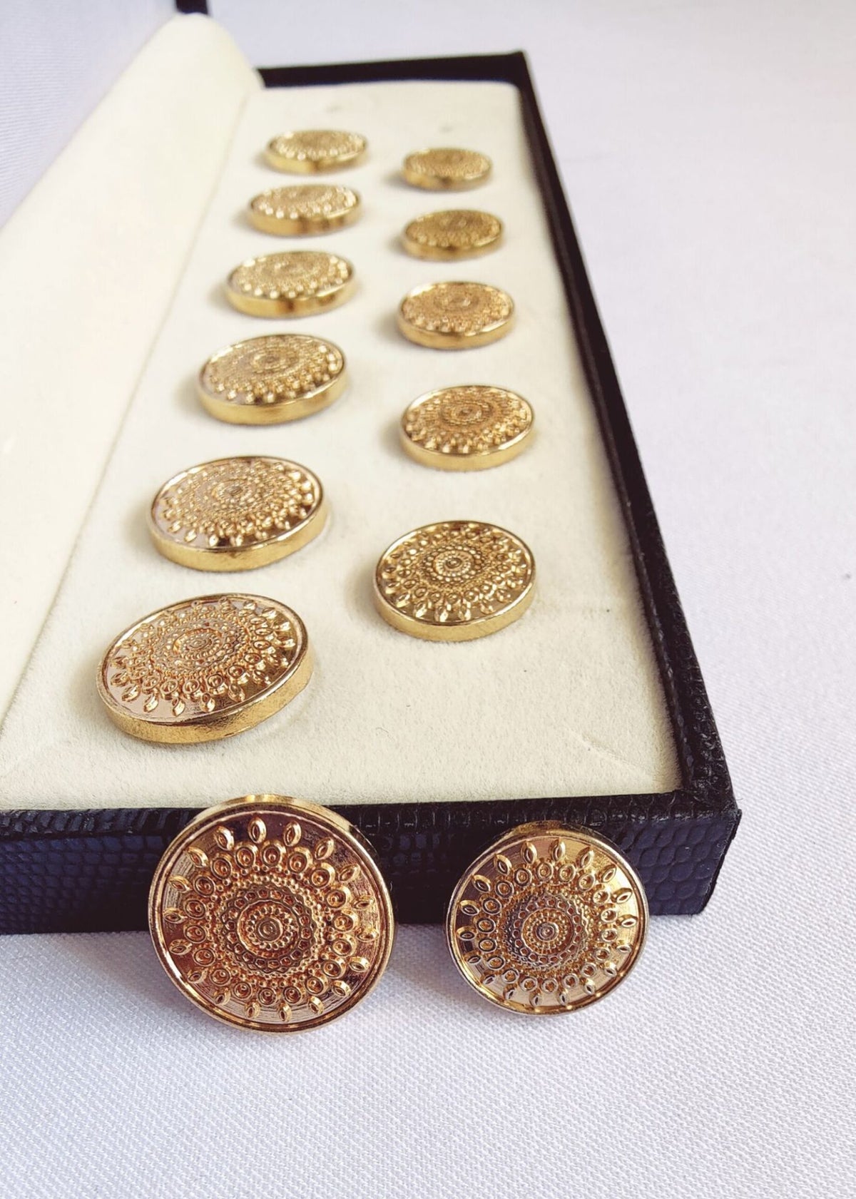 Royal Golden Sherwani Metal Suit Buttons