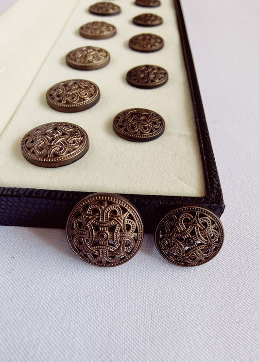 Vintage Hollow Sherwani Metal Suit Buttons