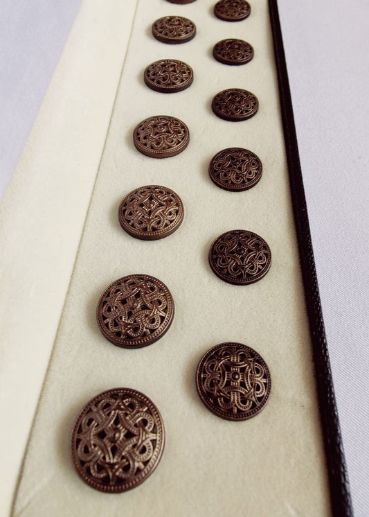 Vintage Hollow Sherwani Metal Suit Buttons