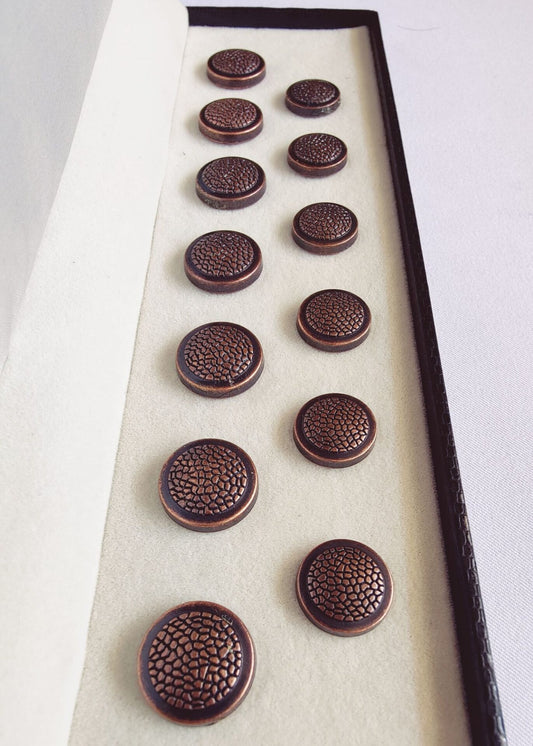 Copper Sherwani Metal Suit Buttons