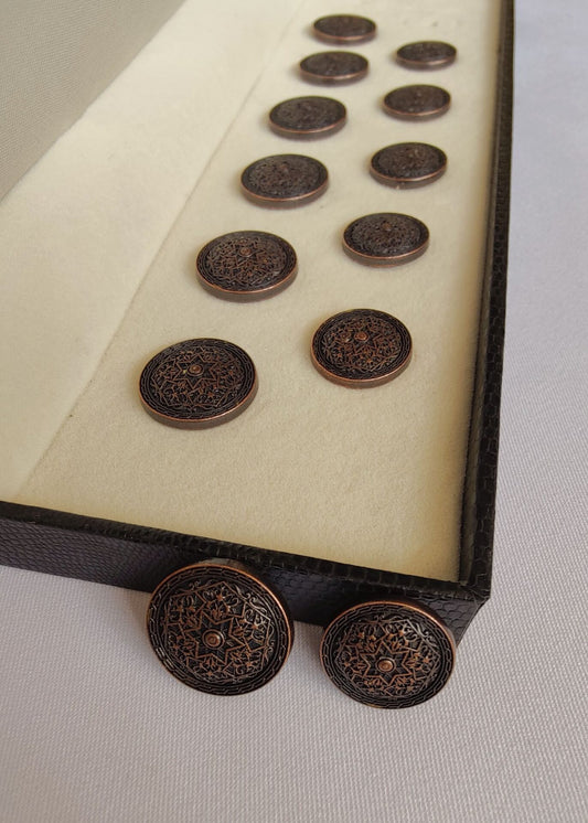 Vintage Designer Sherwani Metal Suit Buttons