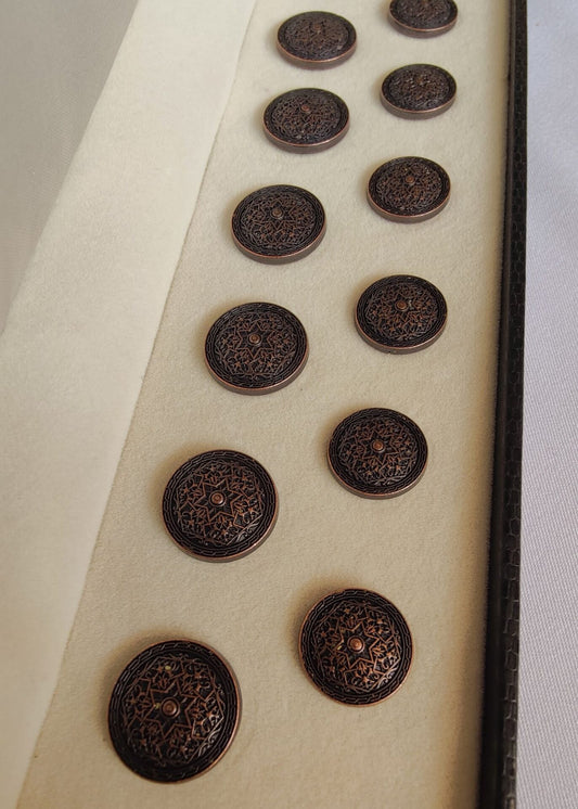 Vintage Designer Sherwani Metal Suit Buttons