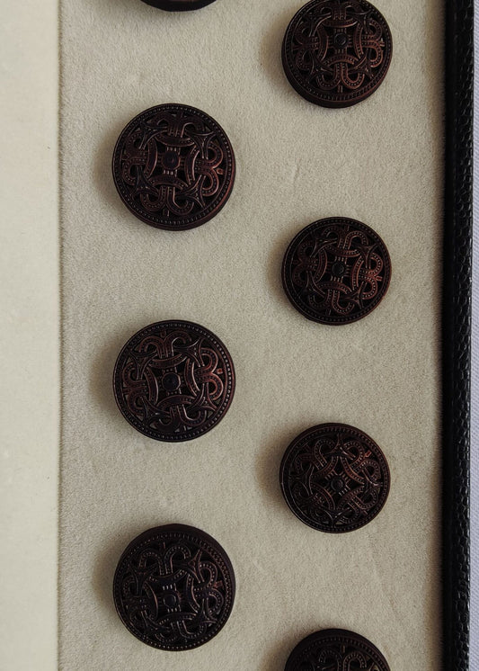 Vintage Hollow Sherwani Metal Suit Buttons