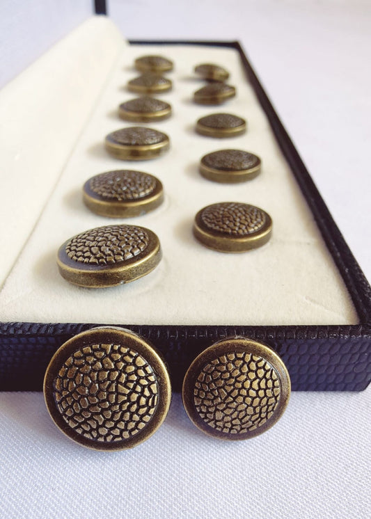 Copper Golden Metal Suit Sherwani Buttons