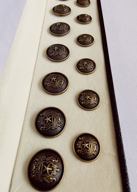 Vintage Sherwani Metal Suit Buttons