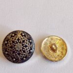 Navy Blue Unique Sherwani Suit Metal Buttons