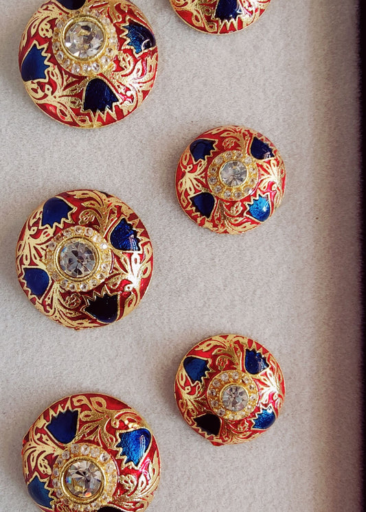 Multicolour heavy Sherwani Buttons