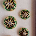 Green & Black Sherwani Buttons