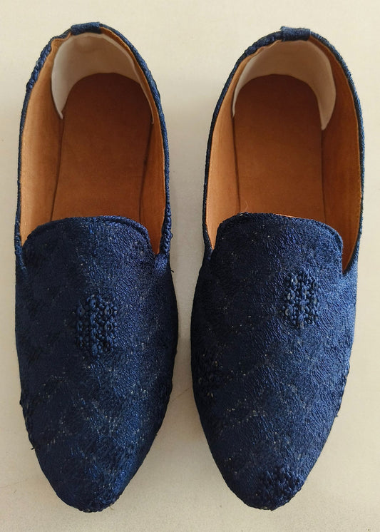 Blue Designer Loafer Shoes for Mens