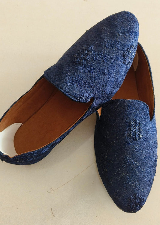 Blue Designer Loafer Shoes for Mens