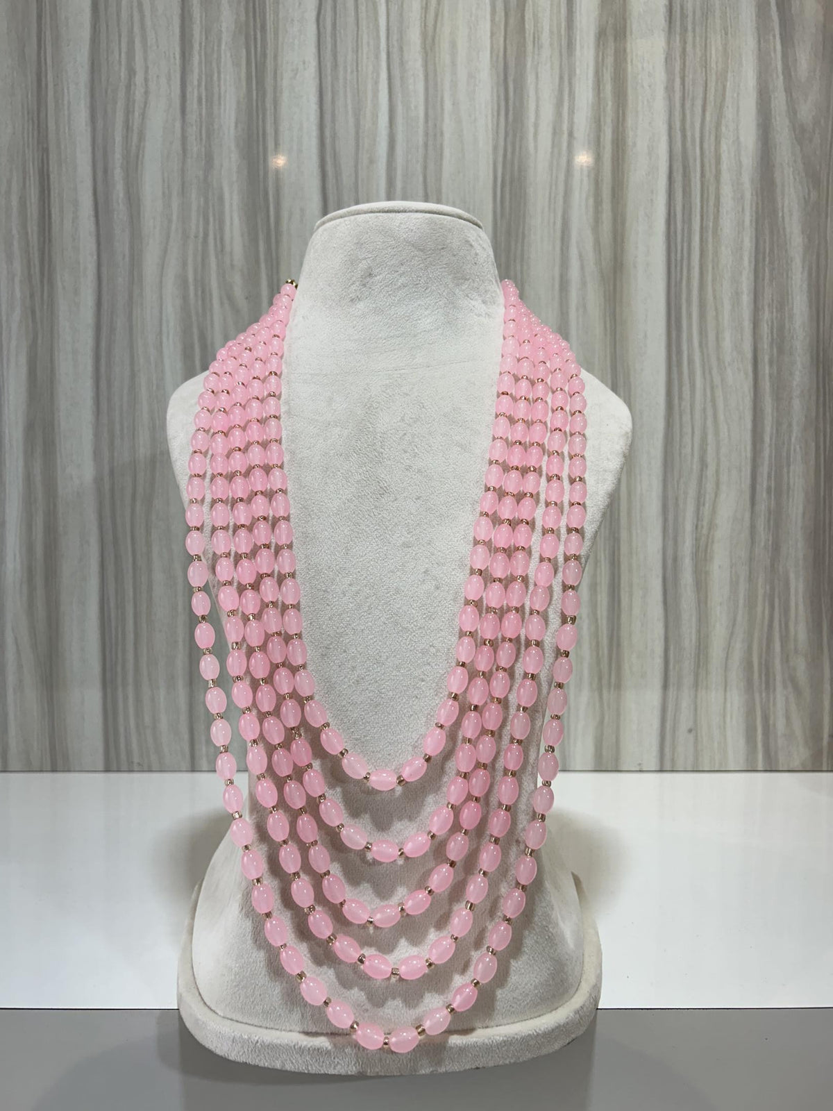 LIGHT PINK KUNDAN MALA