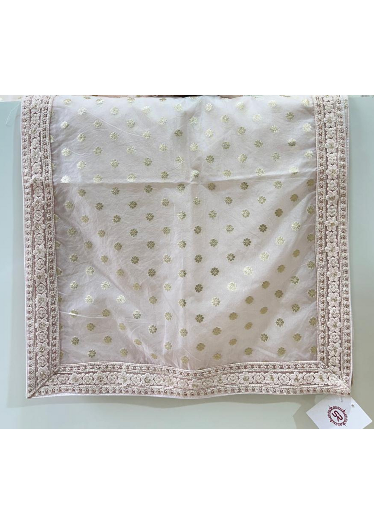 POWDER PINK ORAGANZA STOLE