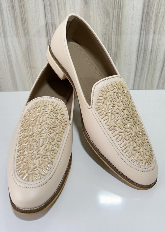 CREAM CUTDANA SHOES FOR MEN