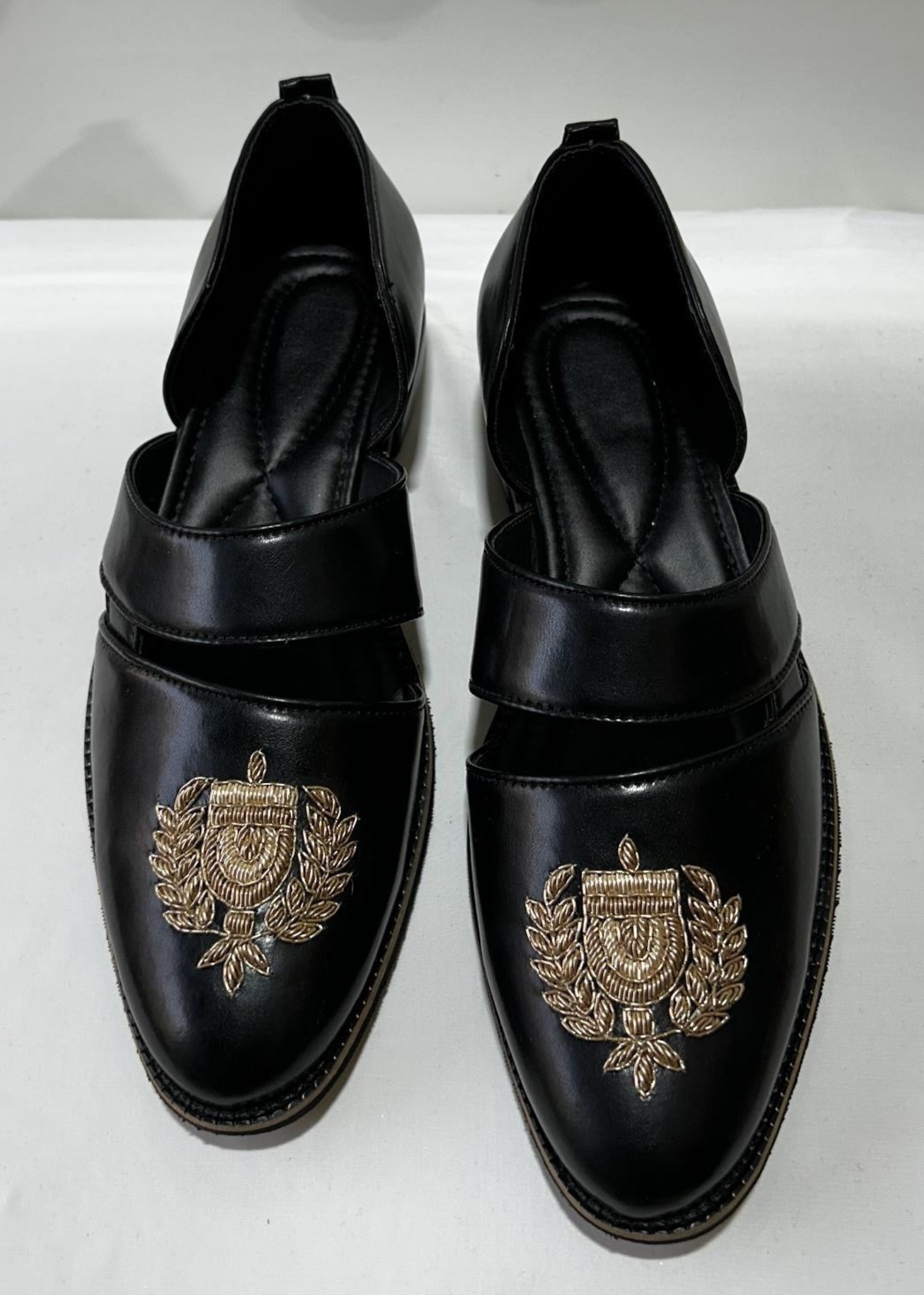 JMC BLACK EMBROIDERY SANDLE FOR MEN